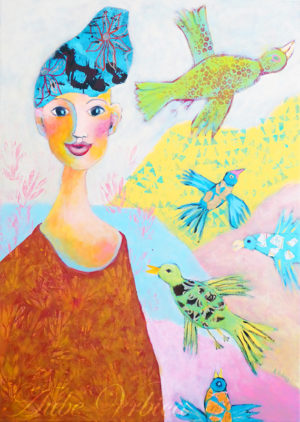 Oiseaux d'enfance - 50x70cm - 10€/mois - 420 €