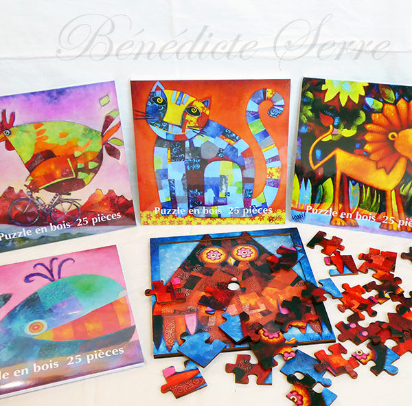 Puzzle 25 pièces - Bois - 25€