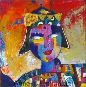 La guerrière - 40x40cm - 10€/mois - 500 €