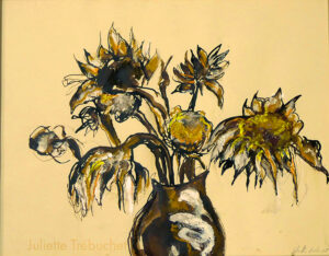 Autour du Tournesol, hommage à Kieffer VI - 43x52cm - 10€/mois - 350 €