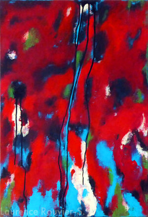 Cascade : Le Bleu naît du Rouge 2 - 72x50cm - 10€/mois - 300 €