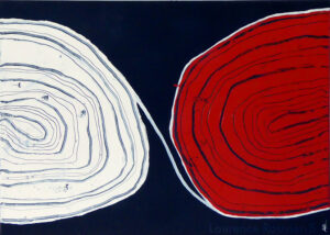 Dialogue de Roches Blanches et Rouges - 50x70cm - 10€/mois - 280 €