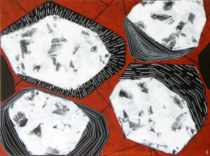 Grands Coeurs de Roches Rouges - 60x80cm - 10€/mois - 320 €