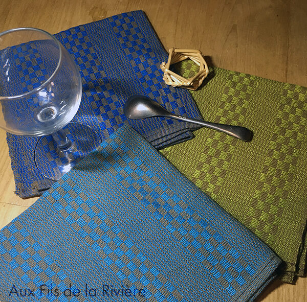 Serviettes de table - Tissage artisanal