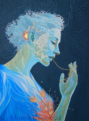 Le fil de mes pensées - 83x63cm - 19€/mois - 920 €