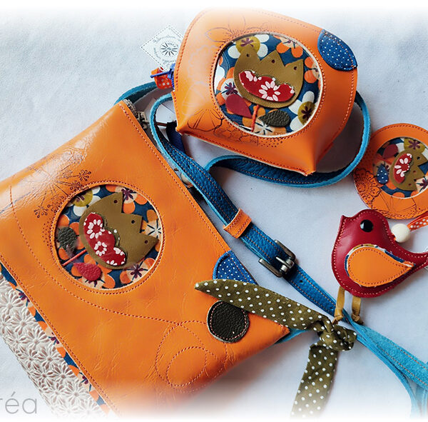 Porte-monnaie, sac bandoulière, porte-clés - Cuir et textile