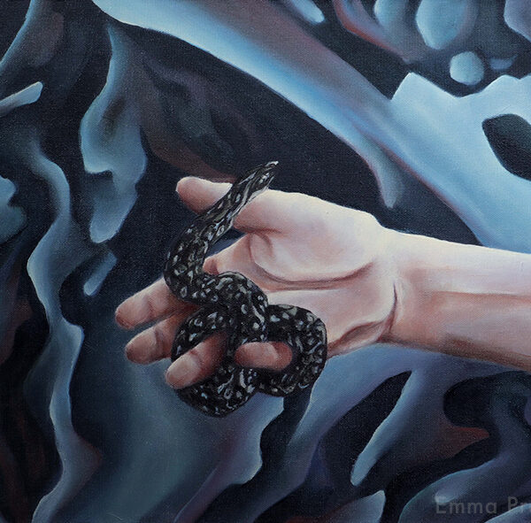 Emma Prevost - Le Serpent - 2024 - Huile sur toile - 40 x 50cm - 900€