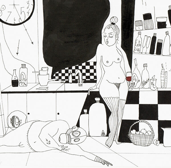 Kim LEROY - J'aime le rouge qui tache quand il sort de ta bouche - 29.7x21 - 120€