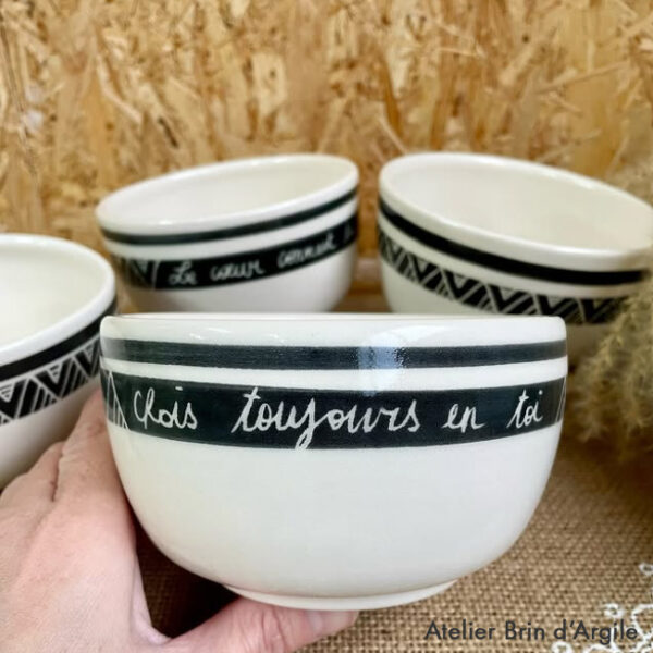 Bols à message - Céramique