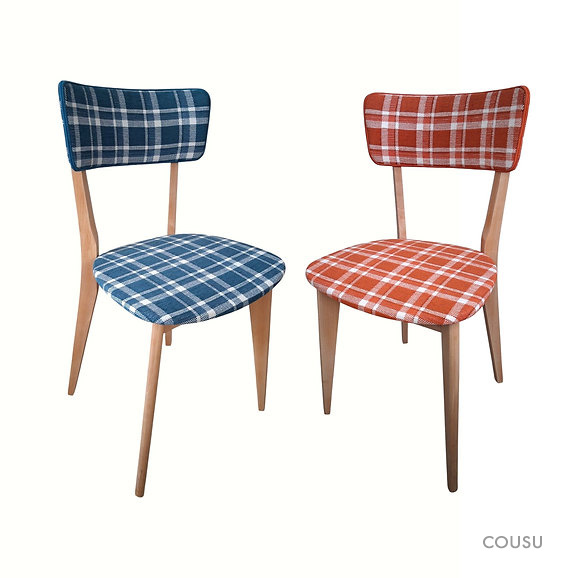 Chaises - Bois et tissu