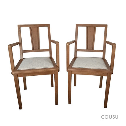 Chaises - Bois et tissu