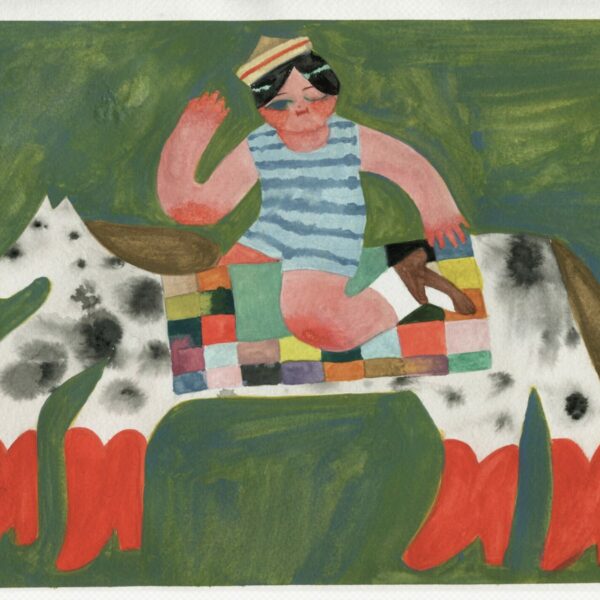 Grincheuse - Cheval - Aquarelle